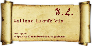 Wellesz Lukrécia névjegykártya
